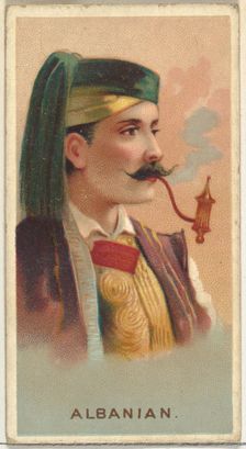 Albanian, from World's Smokers series (N33) for Allen & Ginter Cigarettes, 1888. Creator: Allen & Ginter