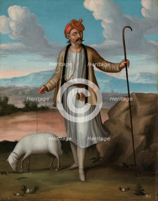 Albanian Herdsman, 1700-1737. Creator: Workshop of Jean Baptiste Vanmour.