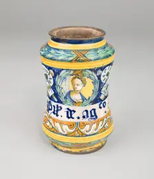 Albarello, Urbania, c. 1550. Creator: Unknown