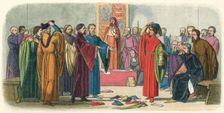 Albemarle and Fitzwalter exchange defiance c. late 14th Century (18640. Artist: James William Edmund Doyle