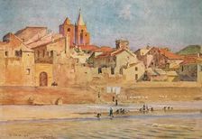 Albenga from the Centa c1910, (1912). Artist: Walter Frederick Roofe Tyndale