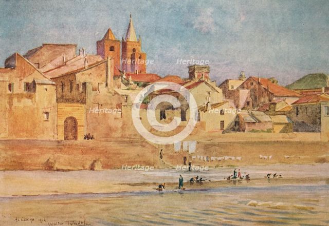 'Albenga from the Centa', c1910, (1912). Artist: Walter Frederick Roofe Tyndale.