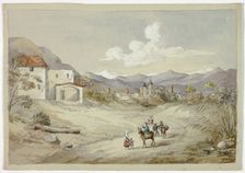 Albenga on the Corniche (Costal) Road, November 6, 1841. Creator: Elizabeth Murray
