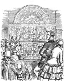 Albert (1819-1861), Prince Consort of Queen Victoria, at the Great Exhibition, 1851. Artist: John Tenniel