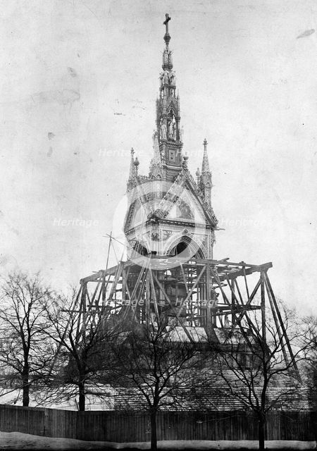 Albert Memorial, Kensington Gardens, Westminster, London, c1870. Creator: Unknown.