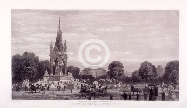 Albert Memorial, Kensington, London, 1869. Artist: Thomas Abiel Prior
