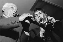 Albert Nicholas and Andy Cooper, 1967. Creator: Brian Foskett