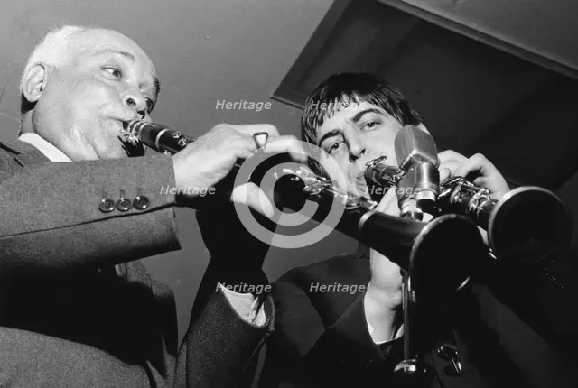Albert Nicholas and Andy Cooper, 1967. Creator: Brian Foskett.