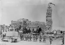 Albert Church & [falling] Madonna, between c1915 and 1918. Creator: Bain News Service
