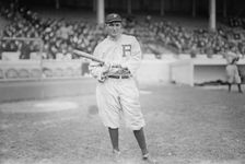 Albert "Cozy" Dolan, Philadelphia NL, at Polo Grounds, NY (baseball), 1913. Creator: Bain News Service