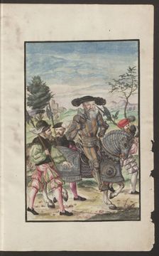 Albert, Duke of Prussia (From: Kriegsordnung), 1555. Artist: Anonymous