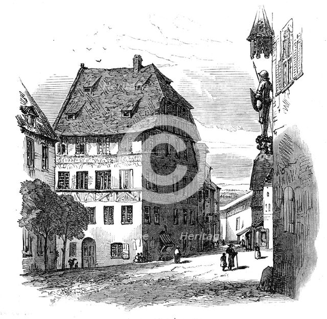 Albert Durer's house, Nuremberg, 1864.  Creator: Unknown.