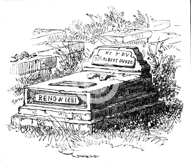 Albert Durer's tomb, 1864. Creator: Unknown.