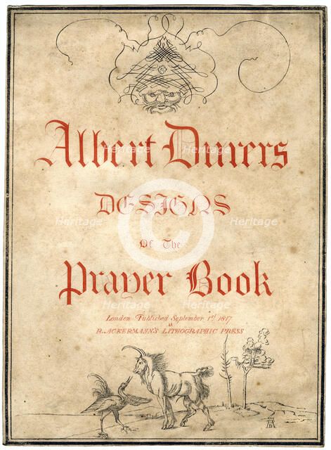Albert Dürer's Designs for the Prayer Book, 1817.Artist: Albrecht Dürer
