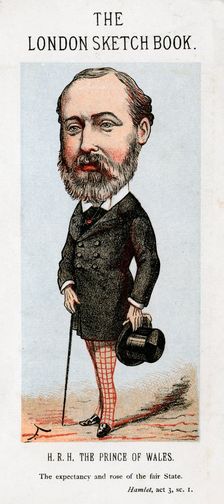 Albert Edward, Prince of Wales, 1874.Artist: Faustin