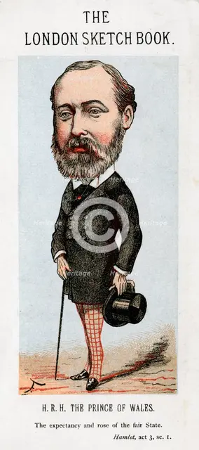 Albert Edward, Prince of Wales, 1874.Artist: Faustin