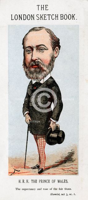 Albert Edward, Prince of Wales, 1874.Artist: Faustin