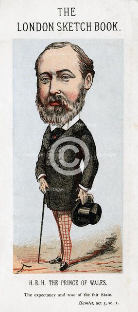 Albert Edward, Prince of Wales, 1874.Artist: Faustin