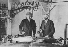 Albert Einstein (1879-1955) at Mount Wilson Observatory. Creator: Unknown