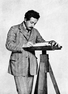 Albert Einstein (1879-1955), German-Swiss mathematician and theoretical physicist, 1905
