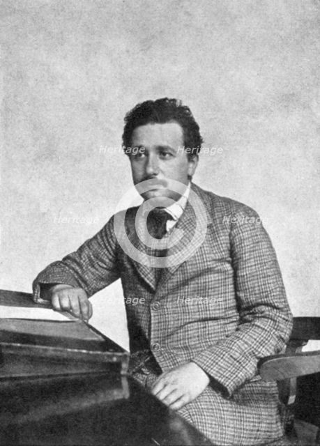 Albert Einstein (1879-1955), German-Swiss mathematician and theoretical physicist, 1905. Artist: Unknown