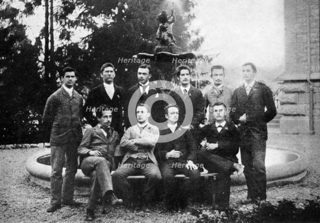 Albert Einstein (1879-1955), German-Swiss mathematician and theoretical physicist, c1896. Artist: Unknown