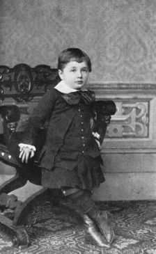 Albert Einstein (1879-1955), German-Swiss theoretical physicist, as a small child, 1880s