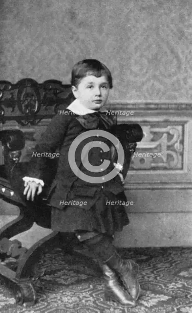 Albert Einstein (1879-1955), German-Swiss theoretical physicist, as a small child, 1880s. Artist: Unknown