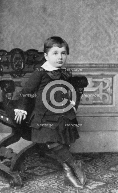 Albert Einstein (1879-1955), German-Swiss theoretical physicist, as a small child, 1880s. Artist: Unknown