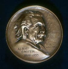 Albert Einstein (1879-1955), mathematical physicist, c1979. Creator: Unknown