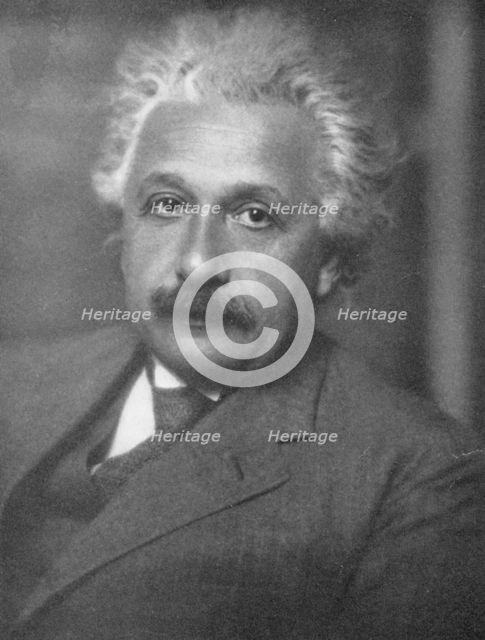 Albert Einstein, German-Swiss-American mathematician and physicist.  Creator: Unknown.