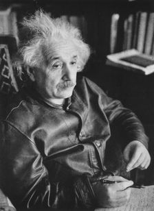 Albert Einstein, German-Swiss-American mathematician and physicist. Creator: Unknown