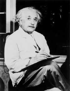 Albert Einstein, German-Swiss-American mathematician and physicist, 20th century