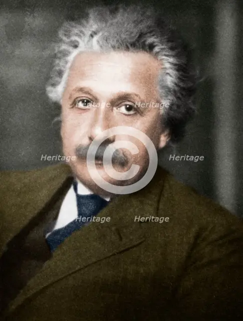 Albert Einstein, German-Swiss-American mathematician and physicist.  Artist: Unknown.