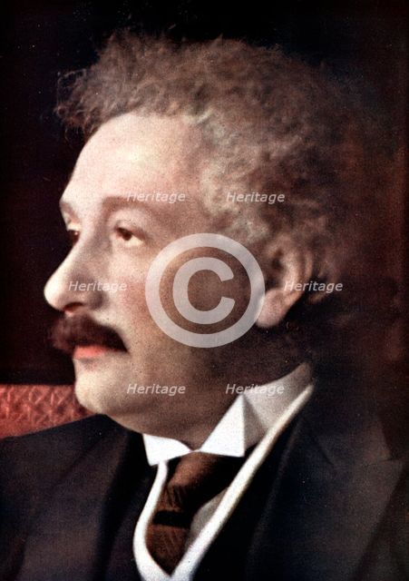 Albert Einstein, German-Swiss-American mathematician and physicist, c1925. Artist: Unknown