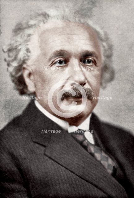 Albert Einstein, German-Swiss mathematician and theoretical physicist, c1930s. Artist: Unknown