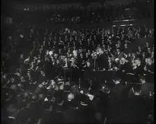 Albert Einstein Giving a Speech on Freedom of Expression, 1930s. Creator: British Pathe Ltd
