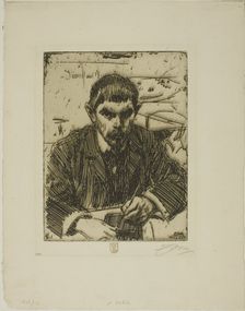 Albert Engström, 1905. Creator: Anders Leonard Zorn