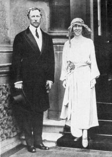 Albert I (1875-1934), King of the Belgians from 1909, with his consort, Queen Elisabeth