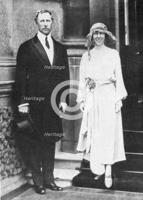 Albert I (1875-1934), King of the Belgians from 1909, with his consort, Queen Elisabeth. Artist: Unknown