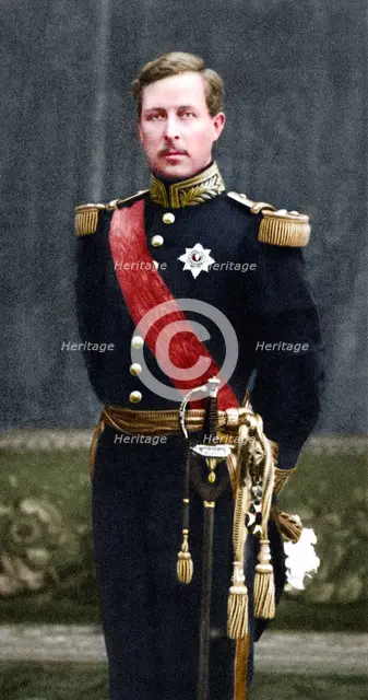 Albert I (1875-1934), King of the Belgians from 1909, in military uniform. Artist: Unknown.