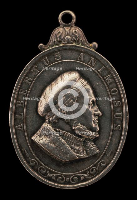 Albert III, 1443-1500, Duke of Saxony [obverse], possibly 18th or 19th century. Creator: E.U..