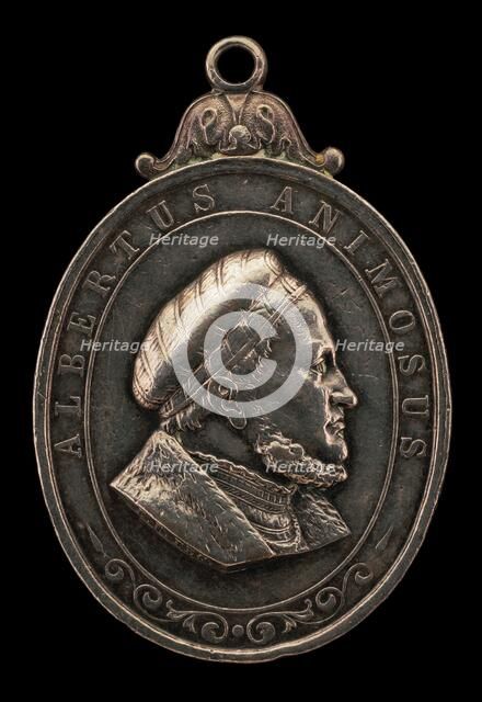 Albert III, 1443-1500, Duke of Saxony [obverse], possibly 18th or 19th century. Creator: E.U..