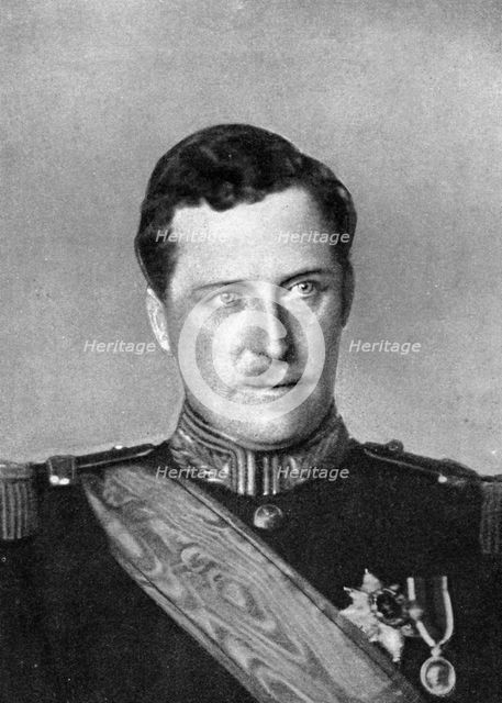 Albert, King of Belgium, First World War, 1914.Artist: W&D Downey