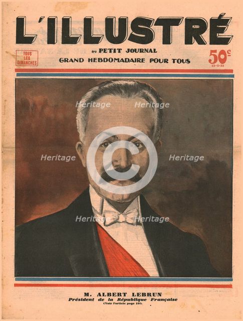 Albert Lebrun, 1932.  Creator: Unknown.