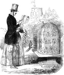 Albert, Prince Consort, showing his hives to Queen Victoria