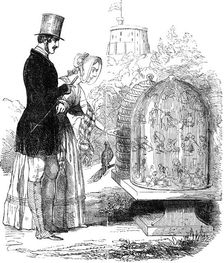 Albert, Prince Consort, showing his hives to Queen Victoria