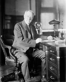 Albert Sidney Burleson, Rep. from Texas - At Desk, Post Office Department, 1913. Creator: Harris & Ewing