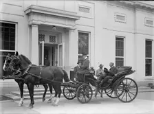 Albert Sidney Burleson, Rep. from Texas - In Carriage, 1914. Creator: Harris & Ewing