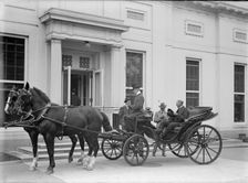 Albert Sidney Burleson, Rep. from Texas - In Carriage, 1914. Creator: Harris & Ewing